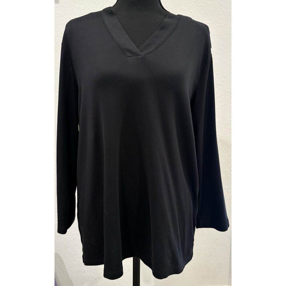 Lands’ End Knit Top 3/4 Sleeves Size Large